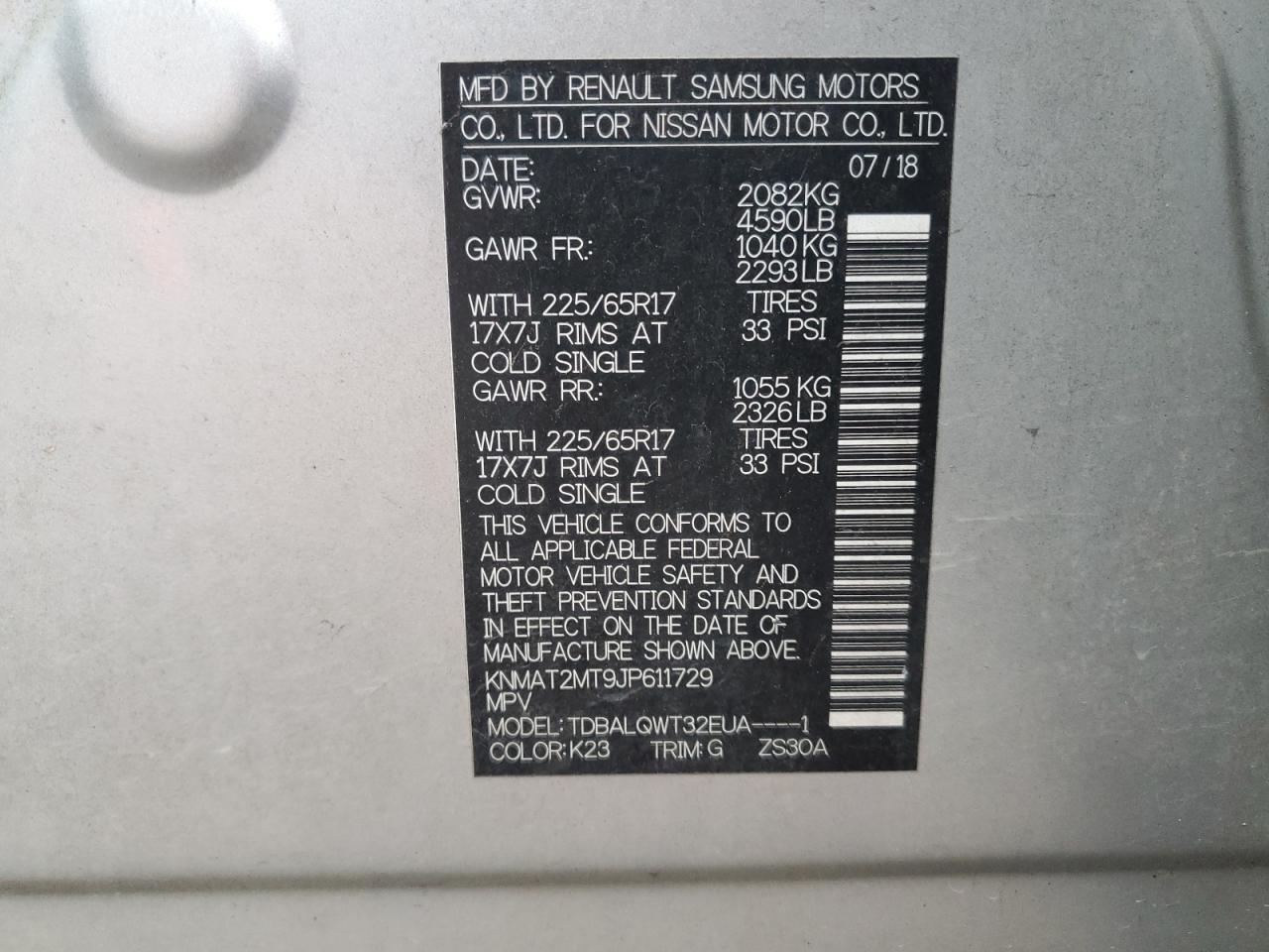 Nissan Rogue S Image 13