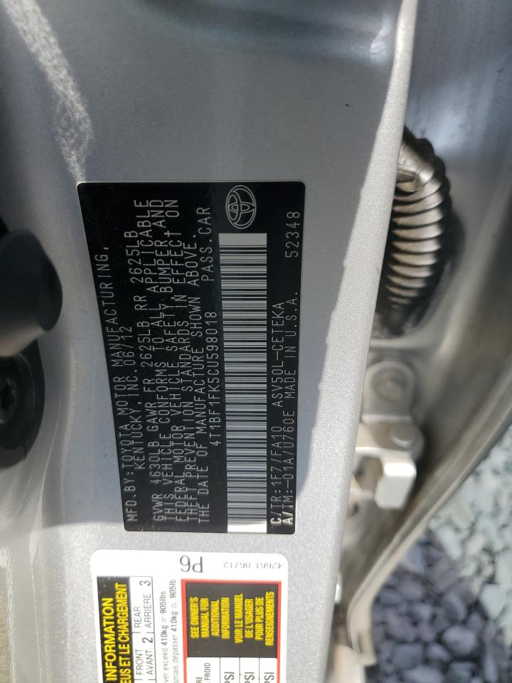 Toyota Camry Base Image 10