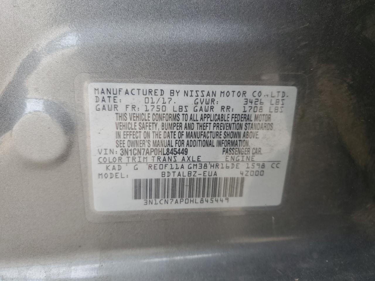 Nissan Versa S Image 10