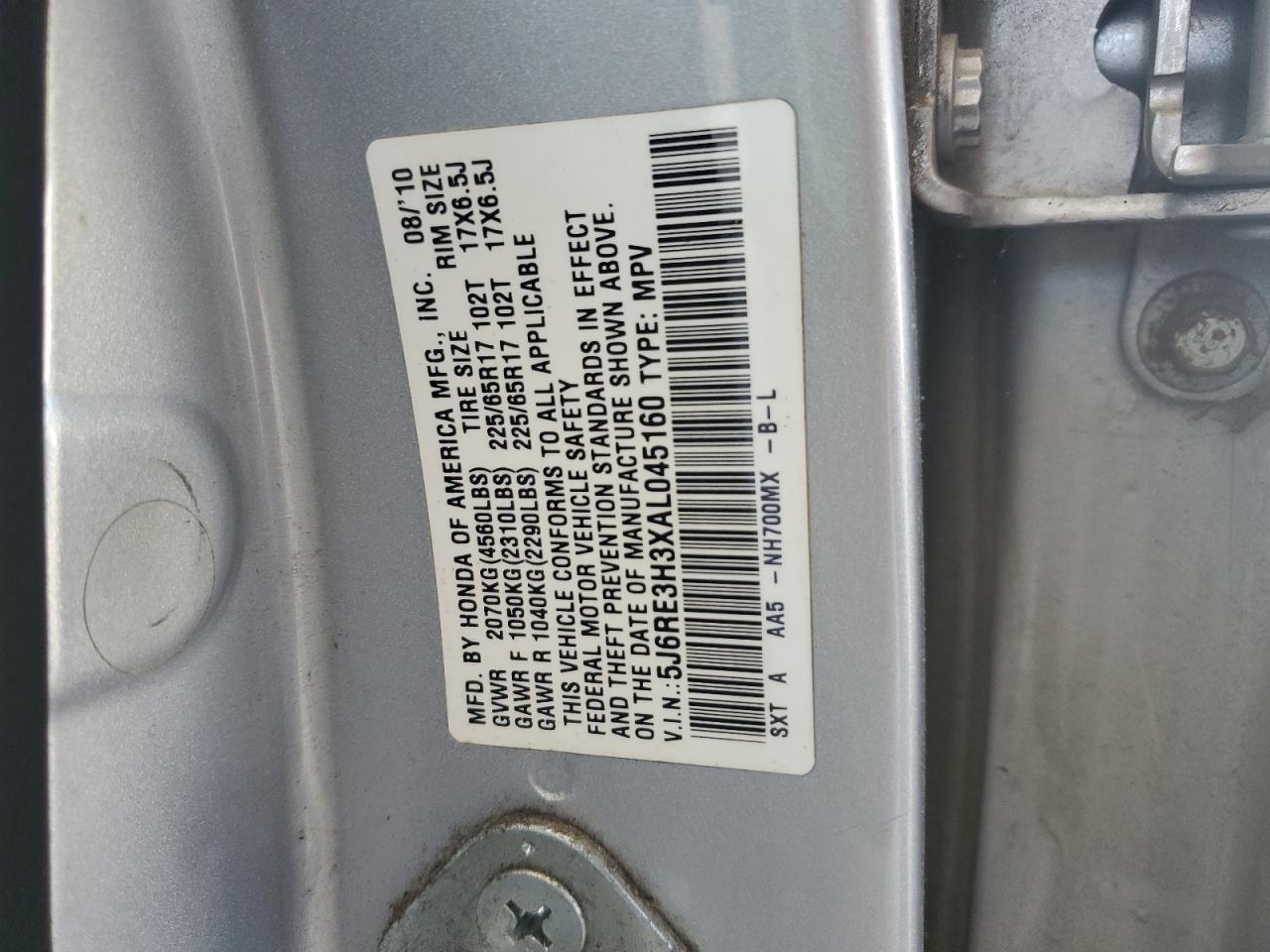 Honda Crv Lx Image 8