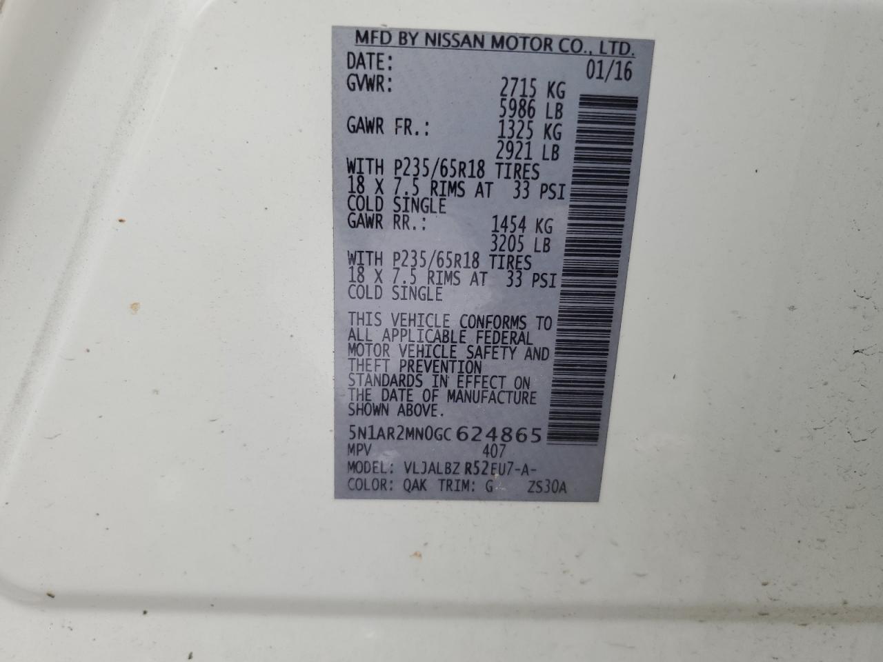 Nissan Pathfinder S Image 13