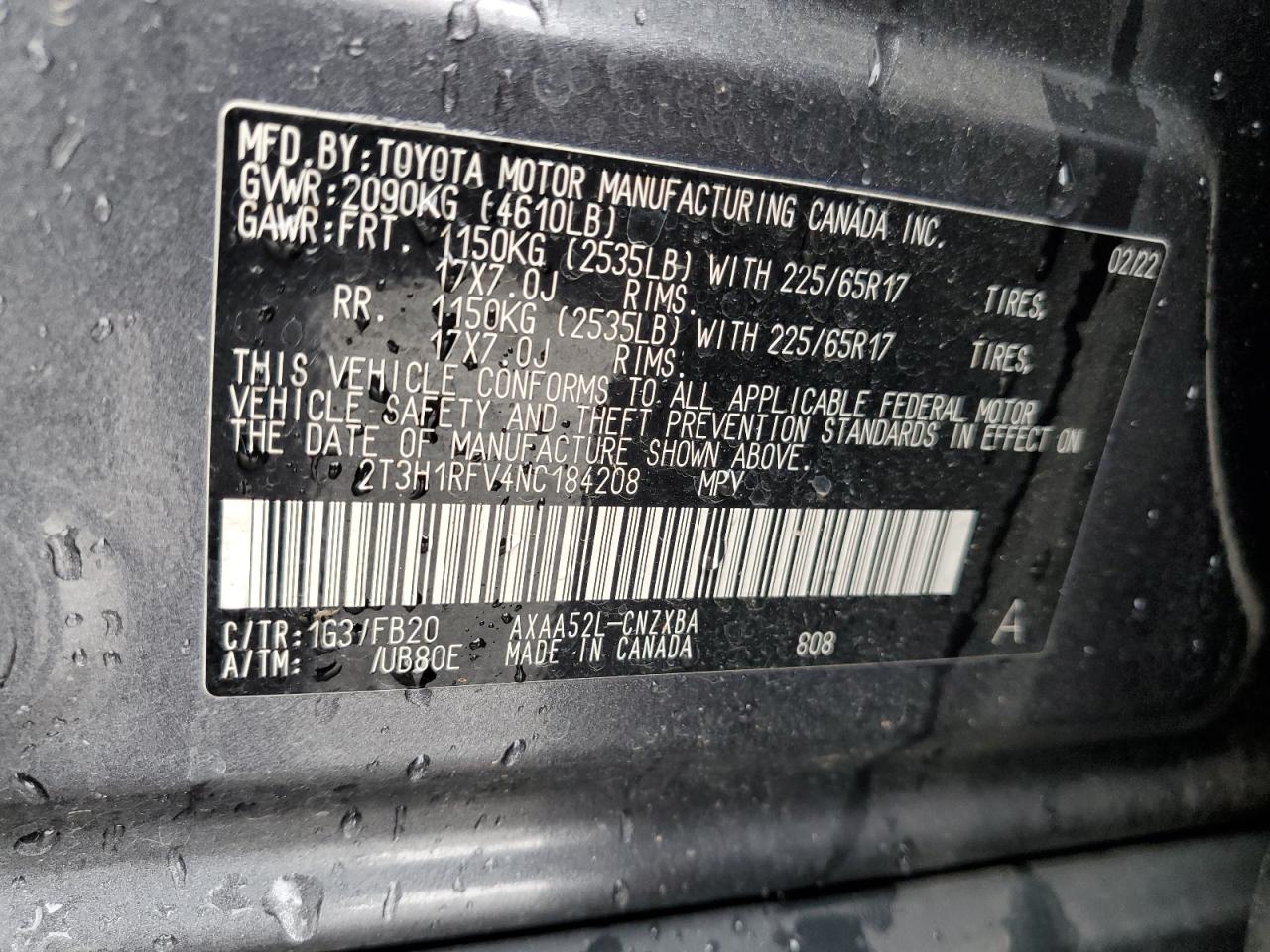 Toyota RAV4 Le Image 11