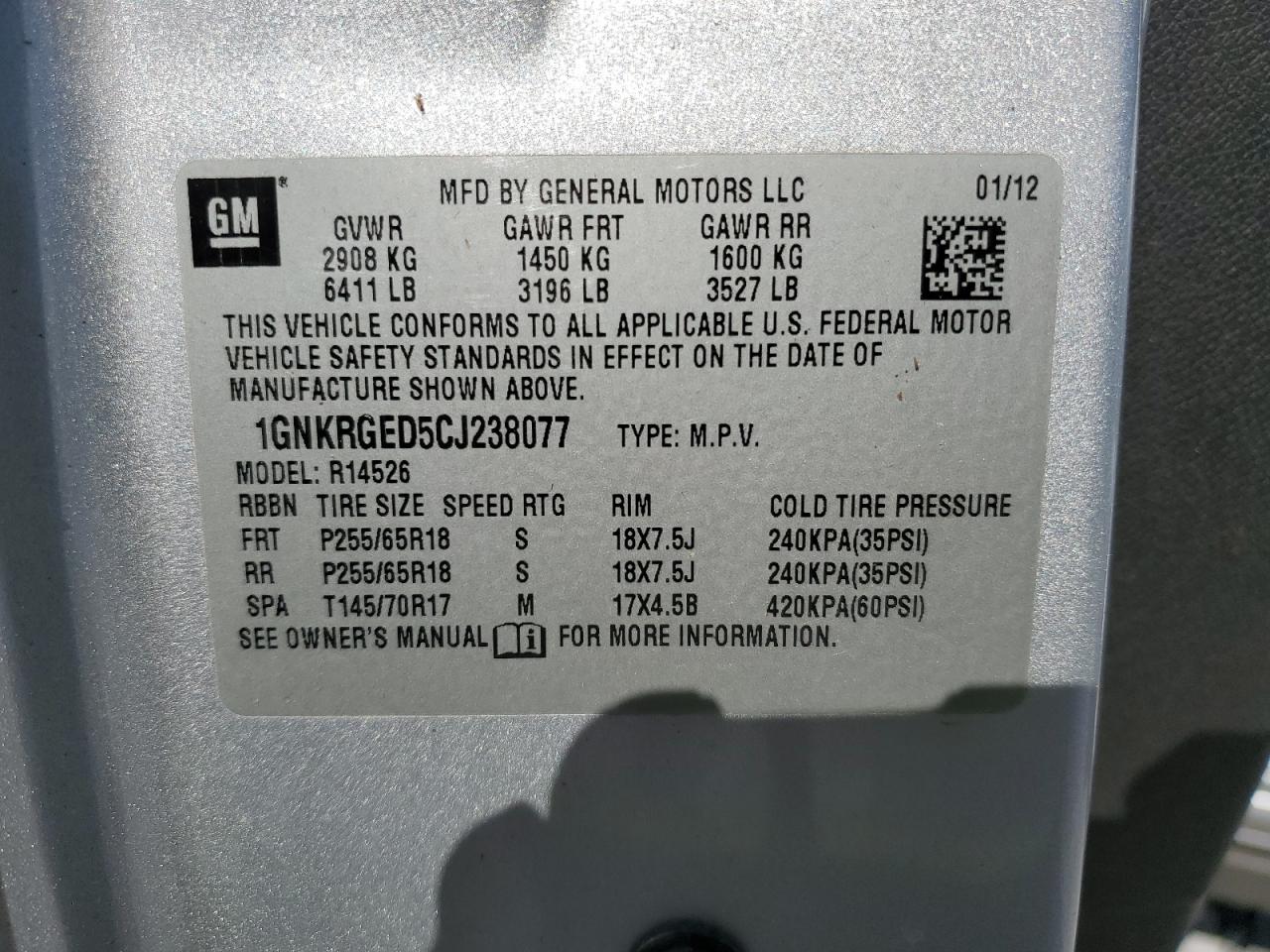 Chevrolet Traverse Lt Image 13