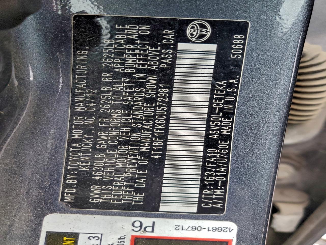 Toyota Camry Base Image 10