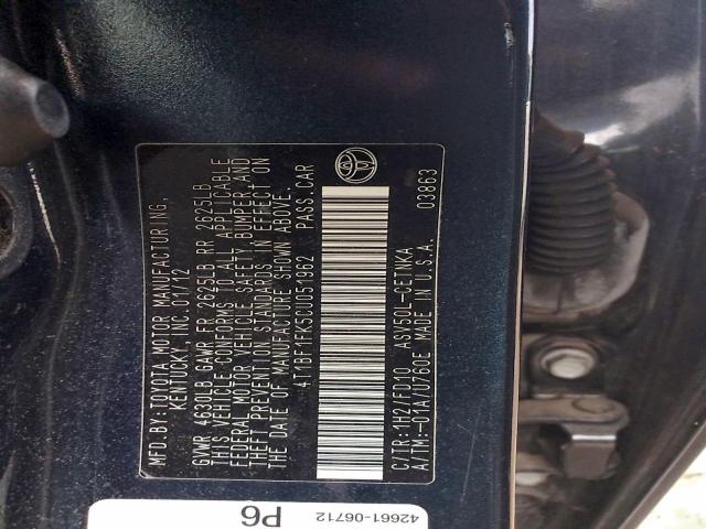 Toyota Camry Base Image 7