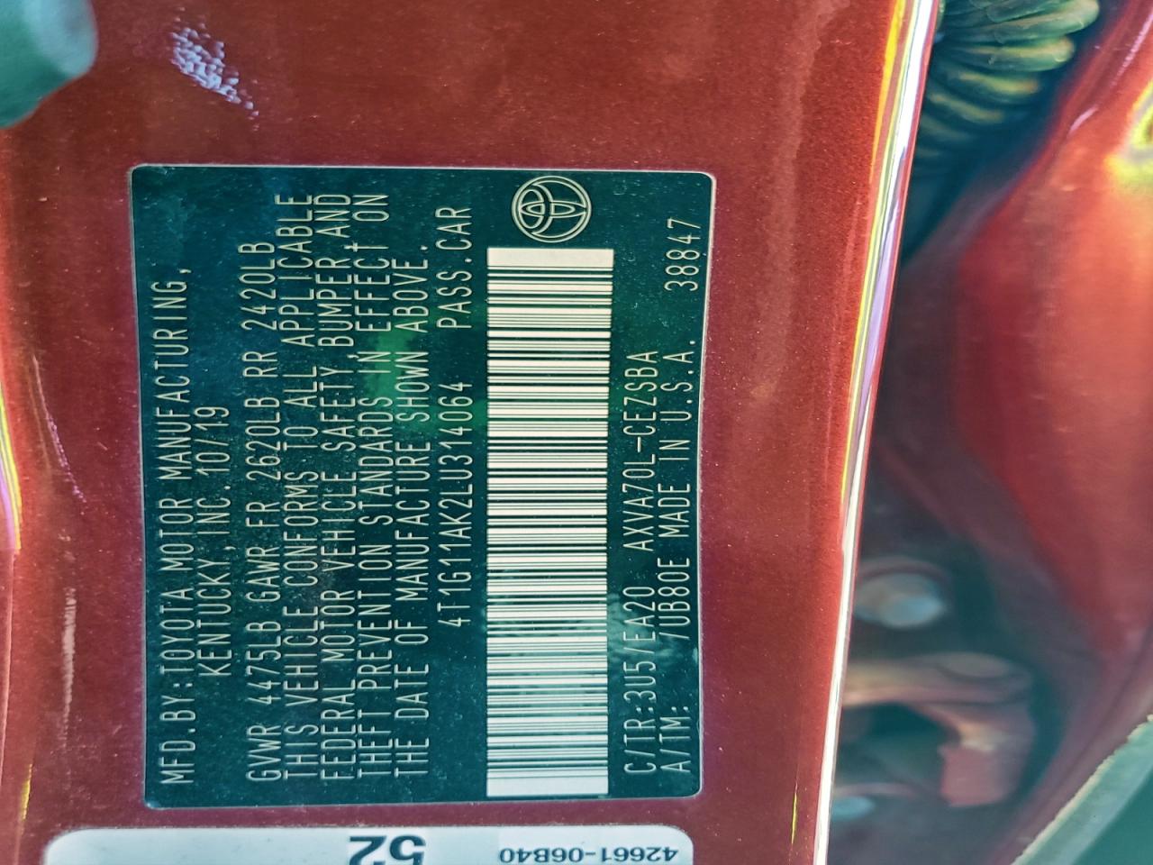 Toyota Camry Se Image 10