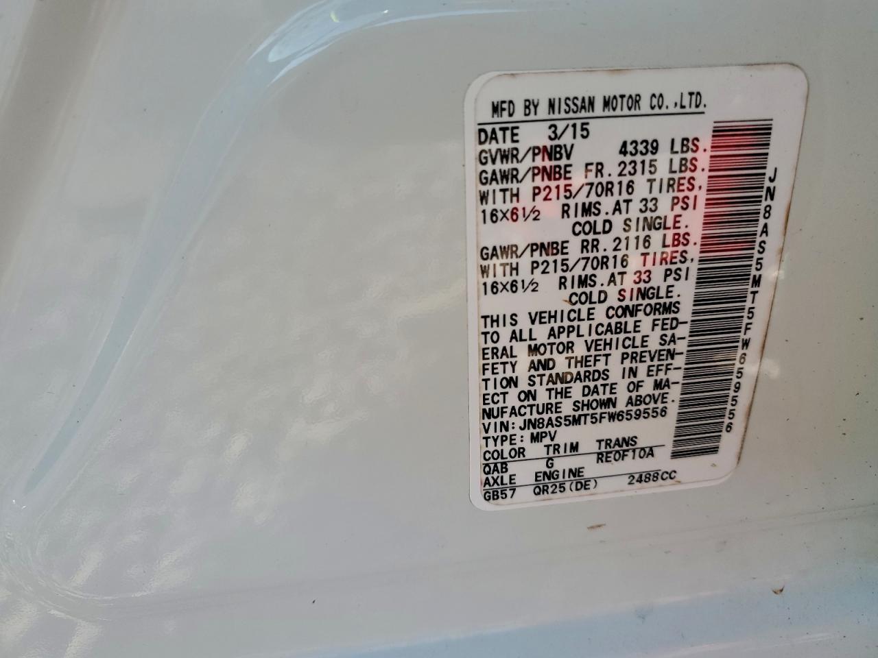 Nissan Rogue S Image 7