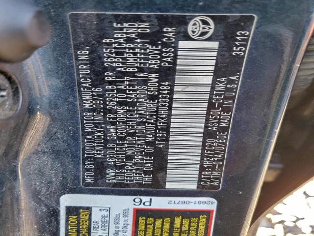 Toyota Camry Le Image 10