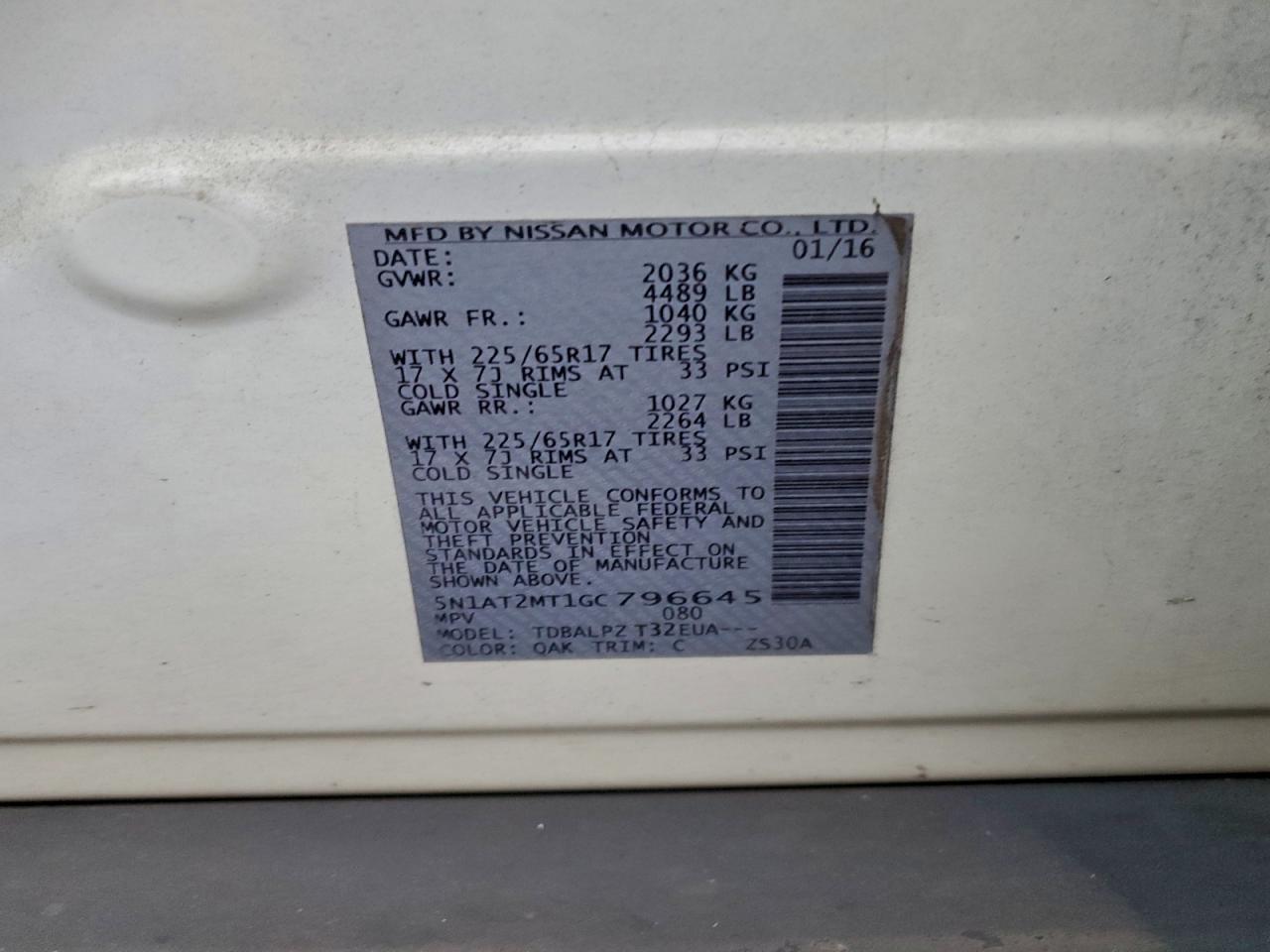 Nissan Rogue S Image 12