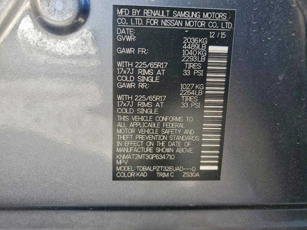 Nissan Rogue S Image 13