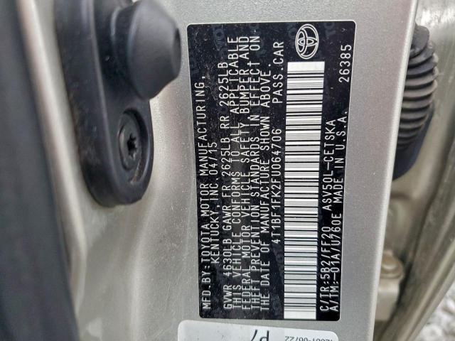 Toyota Camry Le Image 8