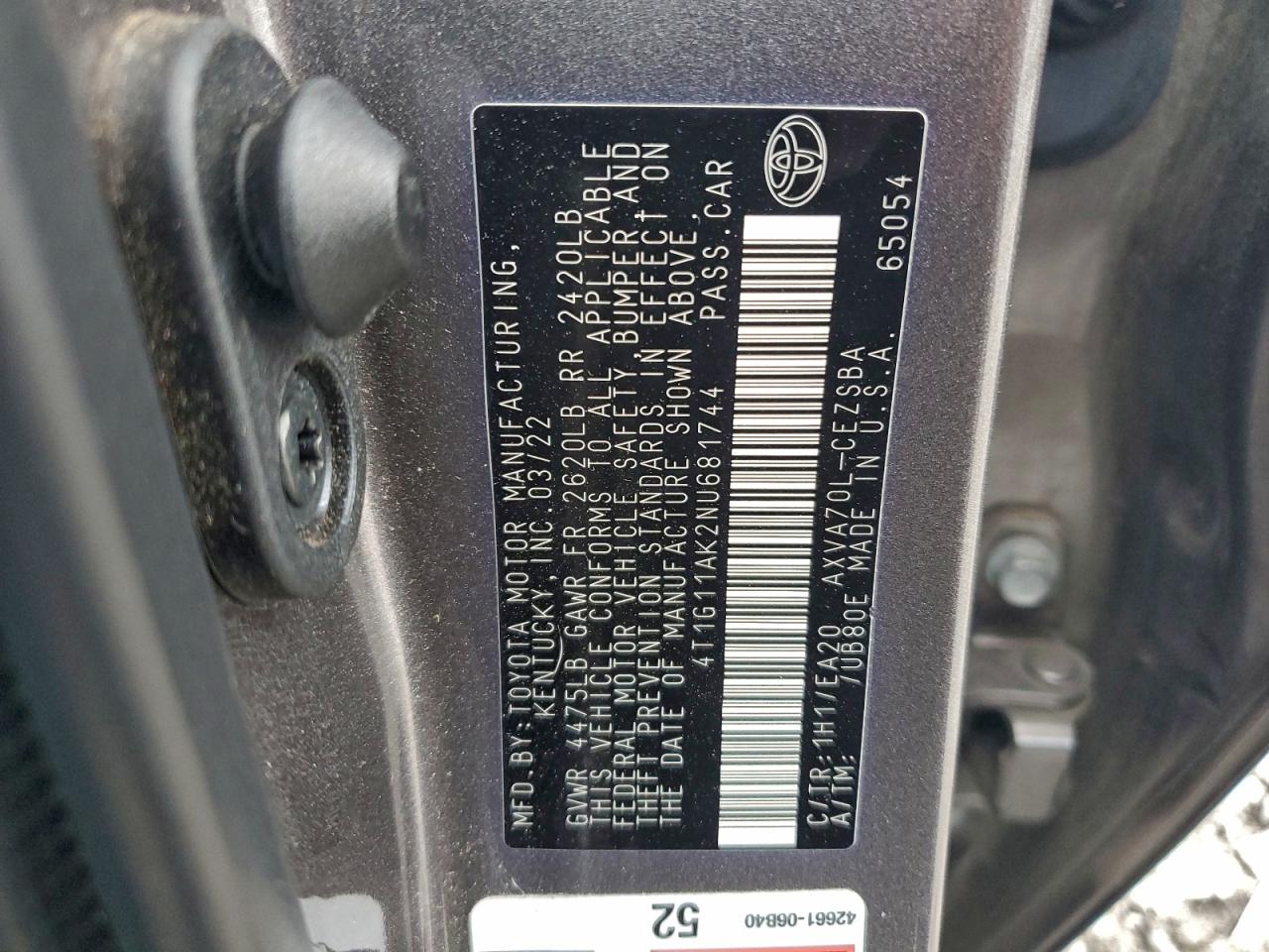 Toyota Camry Se Image 7