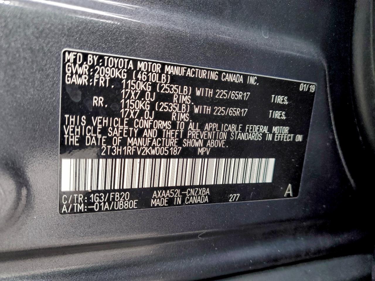 Toyota RAV4 Le Image 9