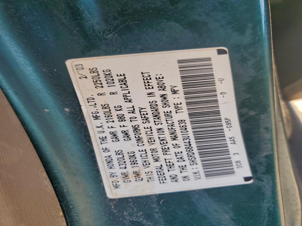 Honda Crv Lx Image 11