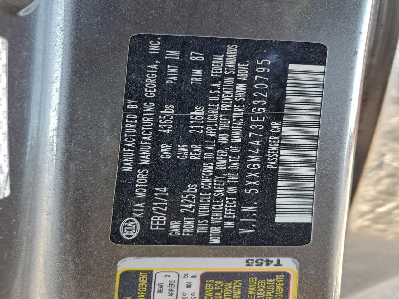 Kia Optima Lx Image 11